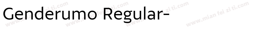 Genderumo Regular字体转换
